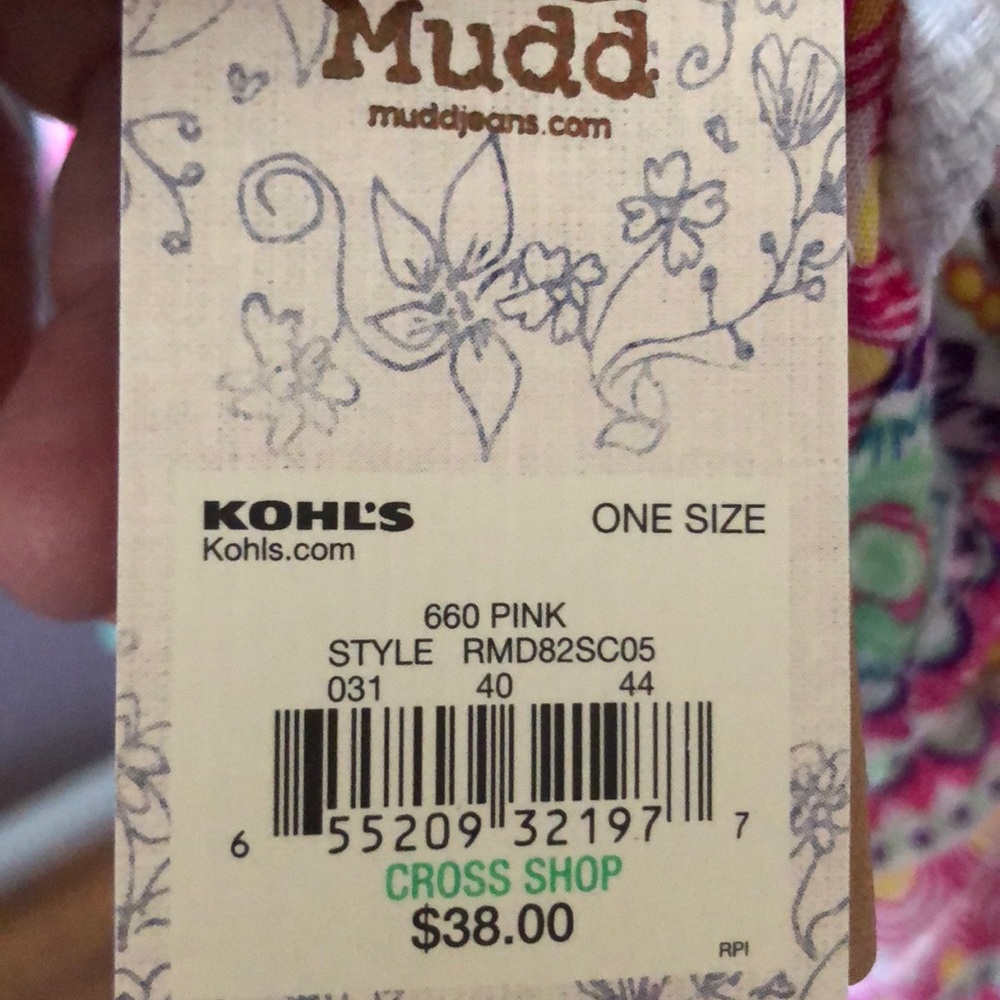 Multipurpose beach scarf by Mudd NWT - Picture 6 of 6
